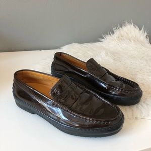 TODS SZ Womans 7 Leather Loafers Shoes 💓